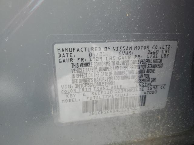 2021 NISSAN KICKS SV - 3N1CP5CV0ML519901