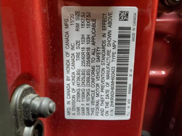 2021 HONDA CR-V EXL 2HKRW2H80MH603423