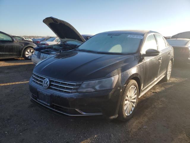 VOLKSWAGEN PASSAT SE 2017 black  gas 1VWBT7A36HC041760 photo #1