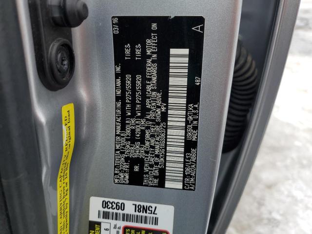 2016 TOYOTA SEQUOIA LI 5TDKY5G1XGS063725