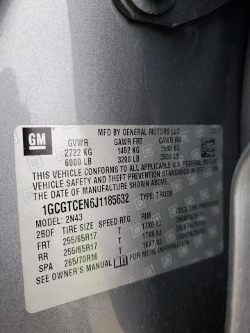 2018 CHEVROLET COLORADO L - 1GCGTCEN6J1185632