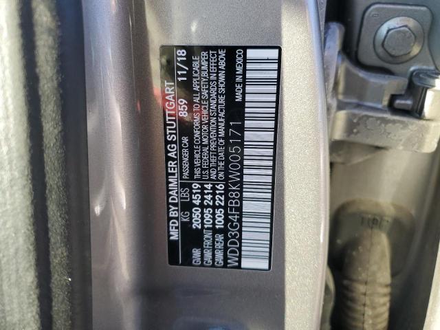2019 MERCEDES-BENZ A 220 4MAT - WDD3G4FB8KW005171