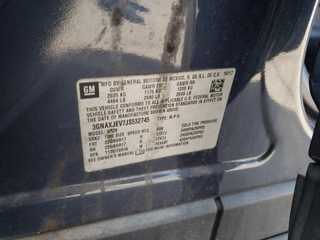 2018 CHEVROLET EQUINOX LT - 3GNAXJEV7JS532745