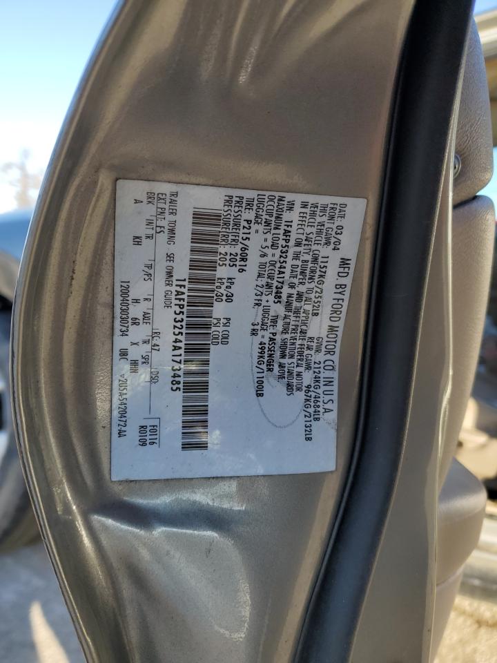 Lot #3266756361 2004 FORD TAURUS SE