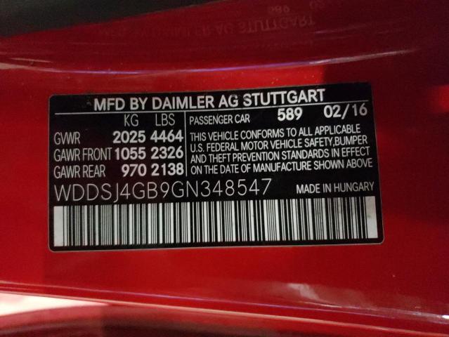 VIN WDDSJ4GB9GN348547 2016 Mercedes-Benz CLA-Class,... no.12