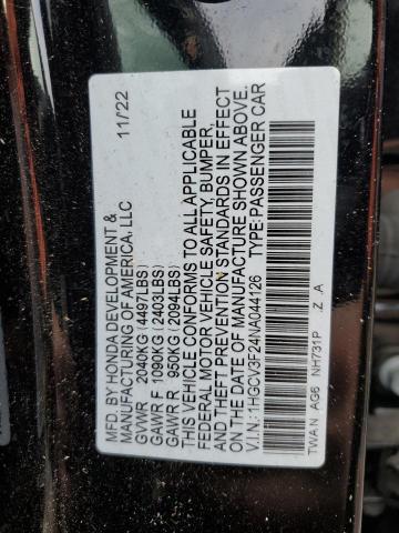 1HGCV3F24NA044126 Honda Accord HYB 12