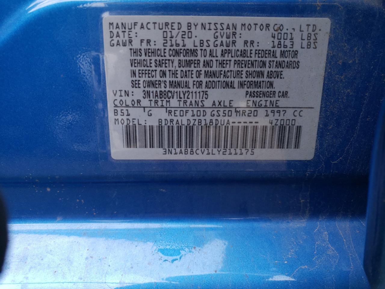 3N1AB8CV1LY211175 NISSAN SENTRA 2020