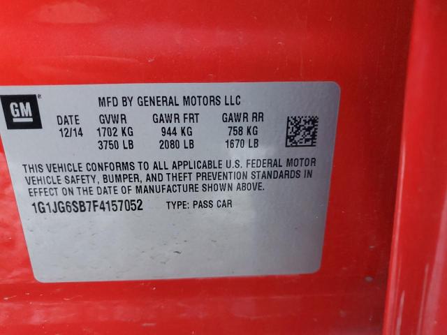 2015 CHEVROLET SONIC RS - 1G1JG6SB7F4157052