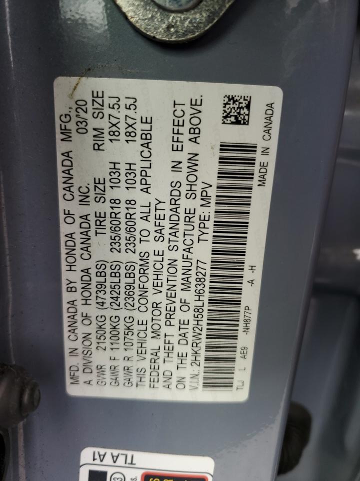 2HKRW2H58LH638277 HONDA CRV 2020