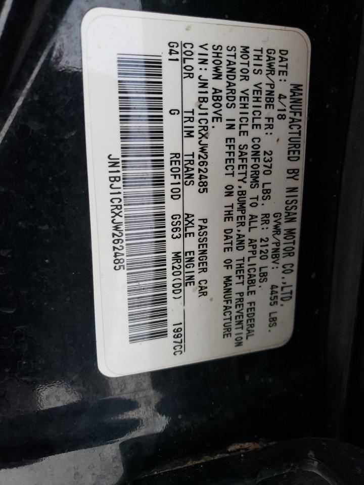 JN1BJ1CRXJW262485 NISSAN ROGUE 2018