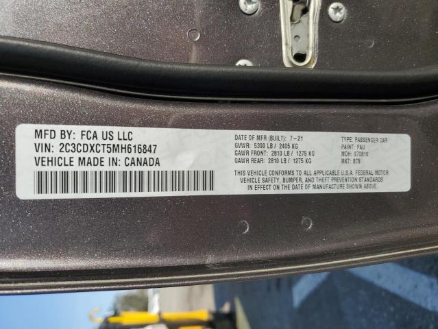 2021 DODGE CHARGER R/ 2C3CDXCT5MH616847