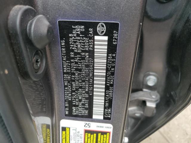 2021 TOYOTA CAMRY SE 4T1G11AK2MU564227