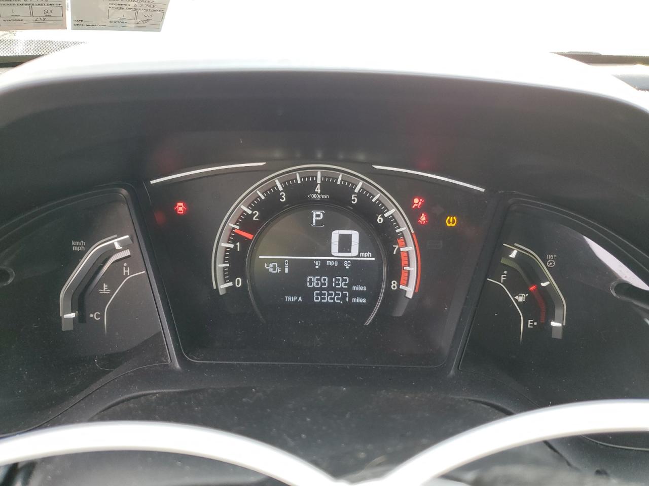 2HGFC4B58HH310147 HONDA CIVIC 2017