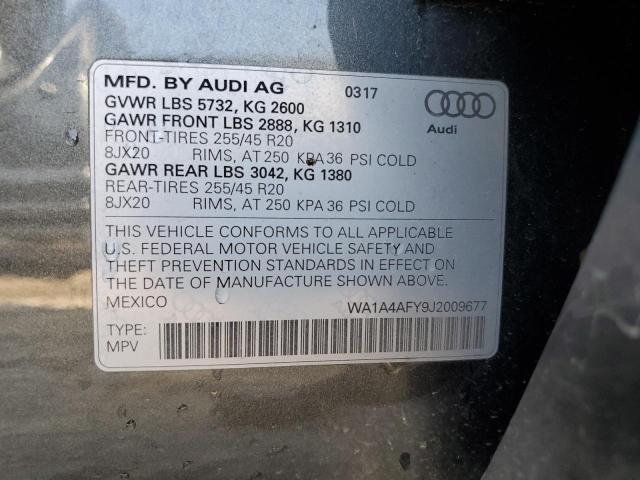 WA1A4AFY9J2009677 2018 AUDI SQ5 - Image 14