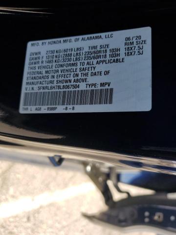 2020 HONDA ODYSSEY EX 5FNRL6H78LB067504