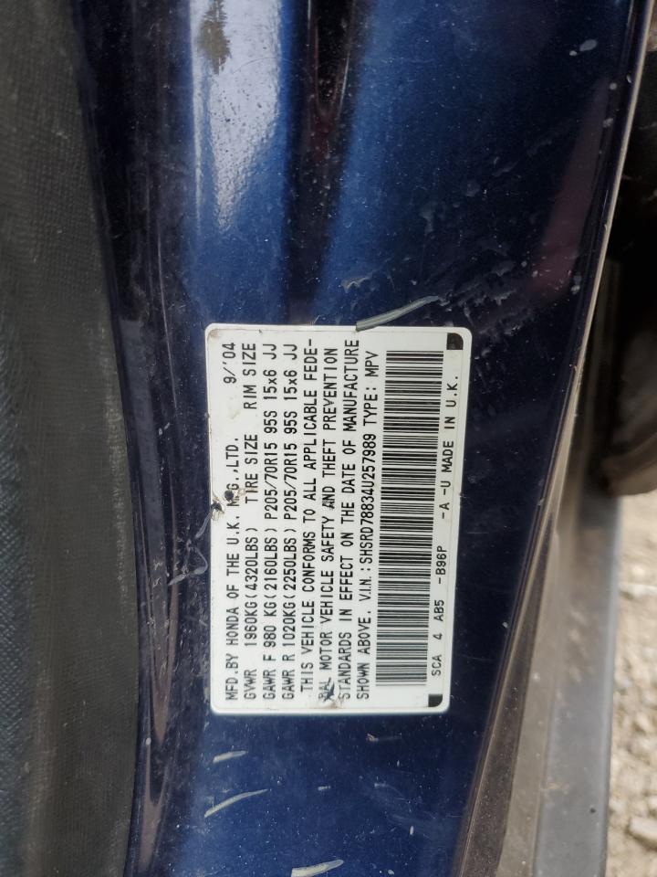 shsrd78834u257989 SHSRD78834U257989 2004 Honda Cr-V Ex
