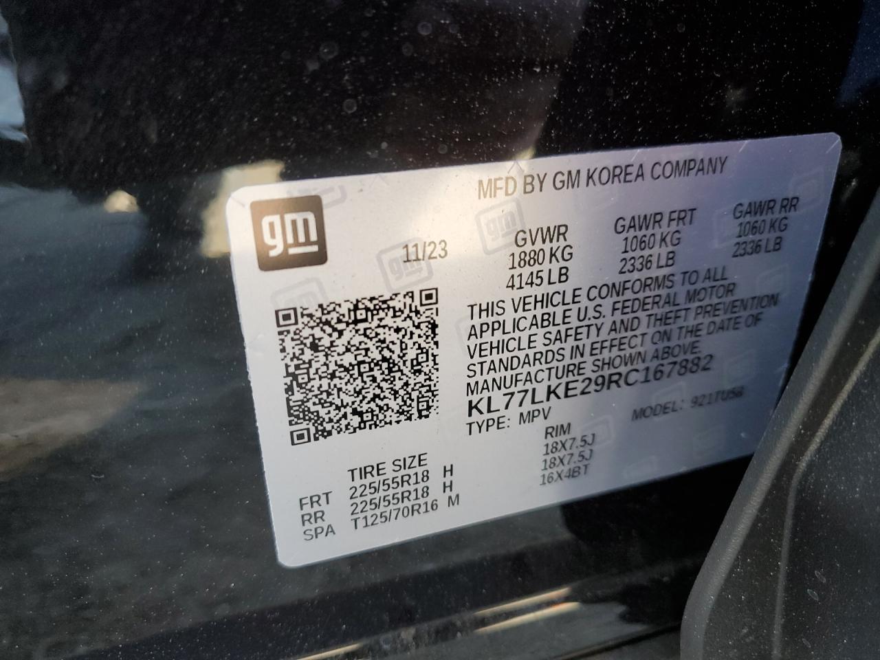 KL77LKE29RC167882 CHEVROLET TRAX ACTIV 2024