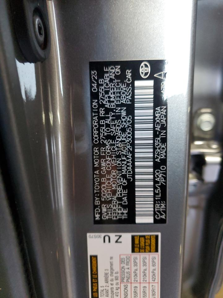 JTDAAAAF2P3005705 TOYOTA CROWN XLE 2023