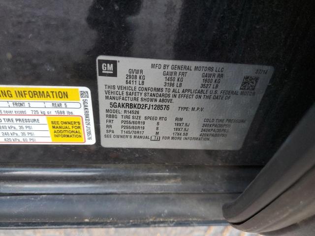 2015 Buick Enclave VIN: 5GAKRBKD2FJ128576 Lot: 42990014