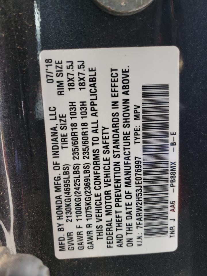 7FARW2H53JE076997 HONDA CRV 2018
