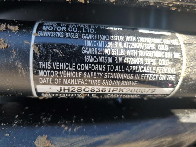 2023 HONDA CMX1100 T - JH2SC8361PK200079