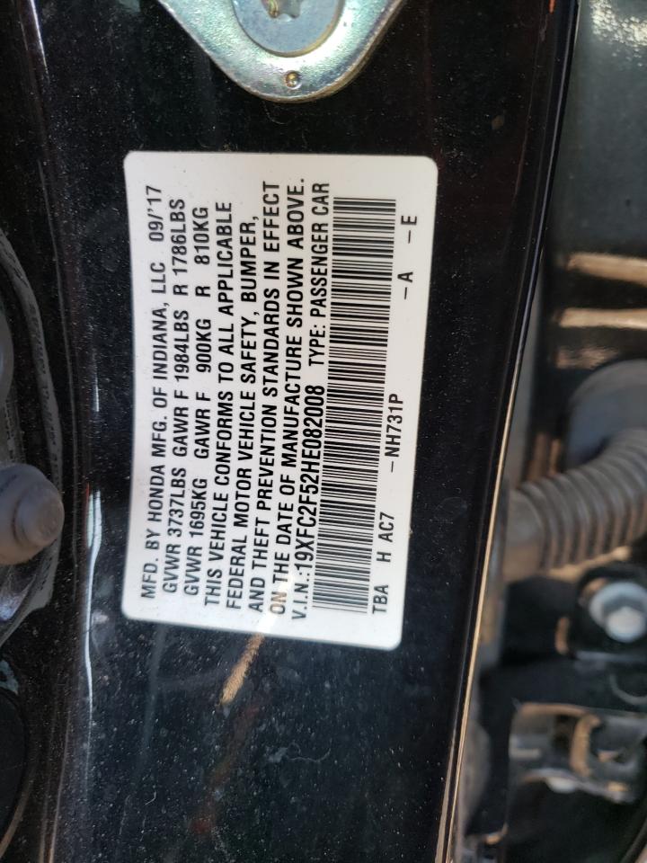 19XFC2F52HE082008 HONDA CIVIC 2017