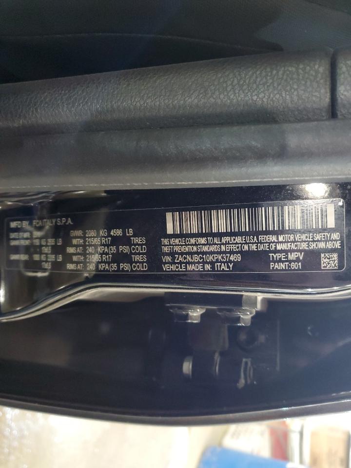 ZACNJBC10KPK37469 JEEP RENEGADE 2019
