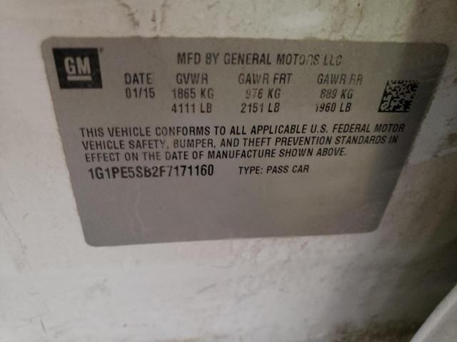 2015 CHEVROLET CRUZE LT 1G1PE5SB2F7171160