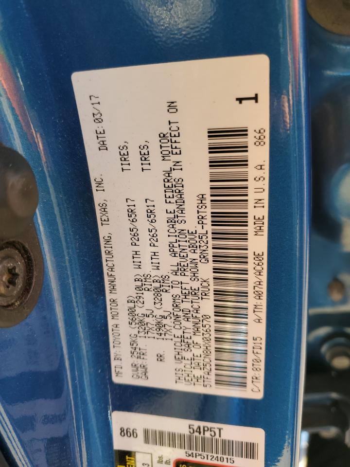 5TFAZ5CN8HX036570 TOYOTA TACOMA 2017
