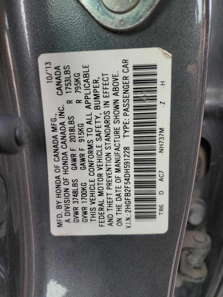 2HGFB2F54DH591228 2013 Honda Civic Lx