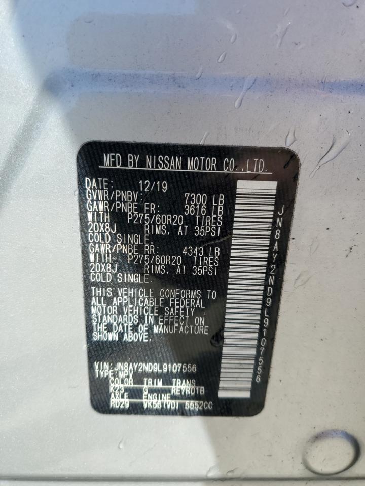 JN8AY2ND9L9107556 NISSAN ARMADA 2020