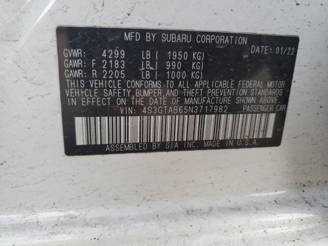 2022 SUBARU IMPREZA 4S3GTAB65N3717982
