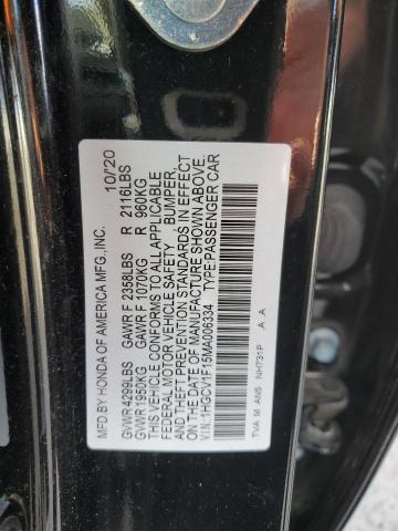 1HGCV1F15MA006334 Honda Accord LX 12