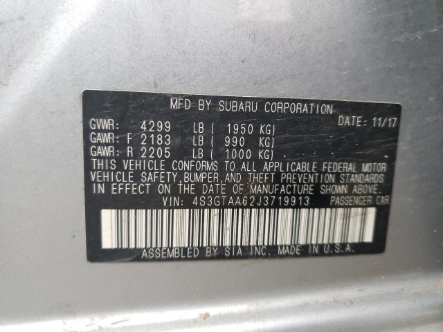 2018 SUBARU IMPREZA 4S3GTAA62J3719913