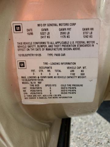 1996 Chevrolet Caprice / Impala Classic Ss VIN: 1G1BL52PXTR119125 Lot: 43467694