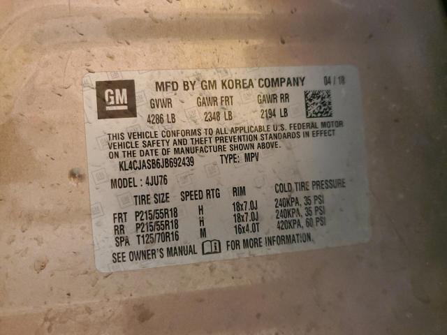 2018 BUICK ENCORE PRE - KL4CJASB6JB692439
