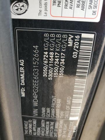 2016 MERCEDES-BENZ METRIS WD4PG2EE6G3152664