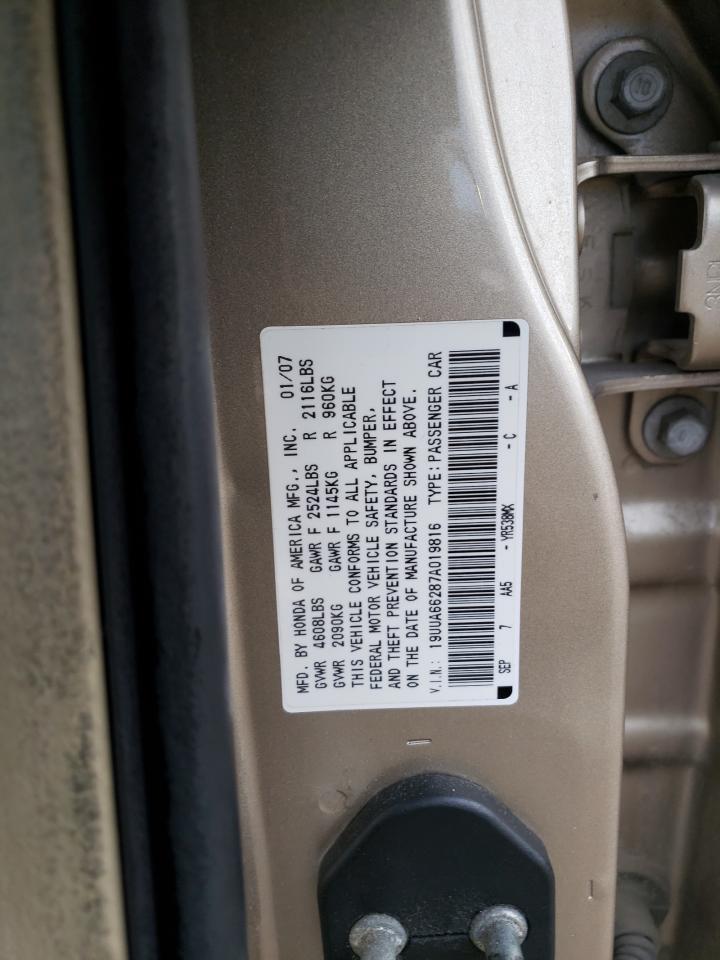 19UUA66287A019816 2007 Acura Tl