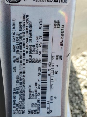 2019 FORD FIESTA S 3FADP4AJ0KM132676
