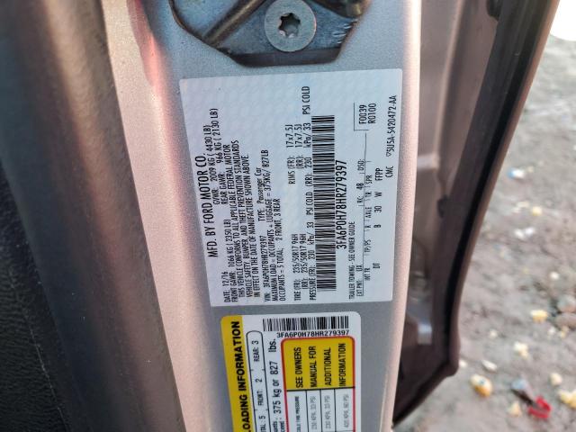 2017 FORD FUSION 4D 3FA6P0H78HR279397