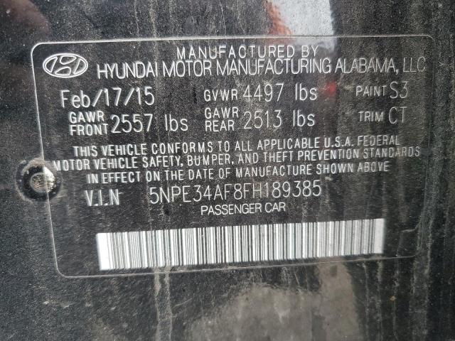 2015 HYUNDAI SONATA SPO 5NPE34AF8FH189385