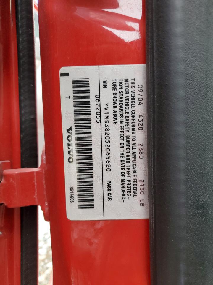 yv1ms382052065620 YV1MS382052065620 2005 Volvo S40 2.4I