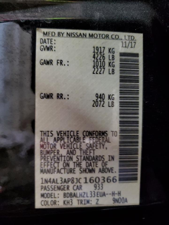 1N4AL3AP8JC160366 NISSAN ALTIMA 2018