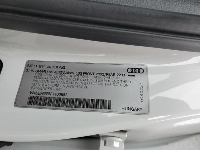 2015 AUDI A3 WAUBFGFF5F1100882