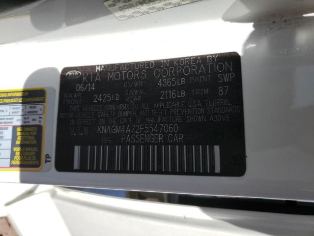 2015 KIA OPTIMA LX - KNAGM4A72F5547060