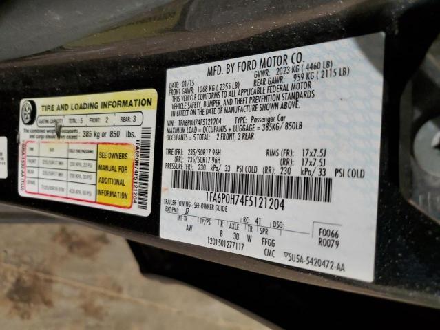 2015 FORD FUSION SE 1FA6P0H74F5121204