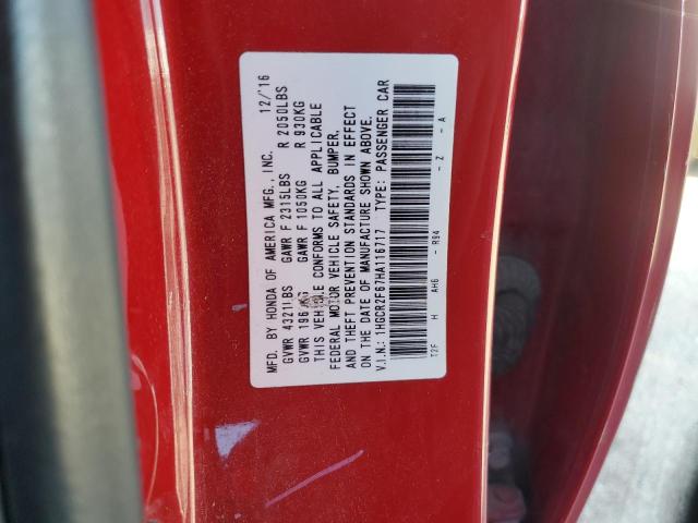 1HGCR2F67HA116717 HONDA ACCORD 2017