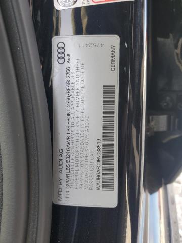 2015 AUDI A6 PRESTIG WAUHGAFC0FN038519
