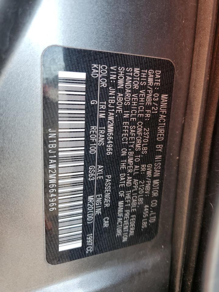 JN1BJ1AW2MW664966 NISSAN ROGUE 2021