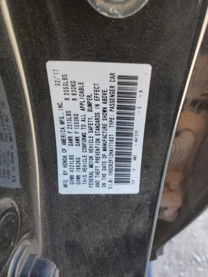 1HGCR2F13HA171637 HONDA ACCORD 2017
